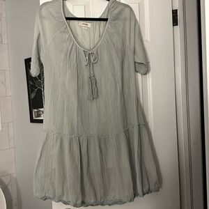 Aritzia dress in min green with attached slip